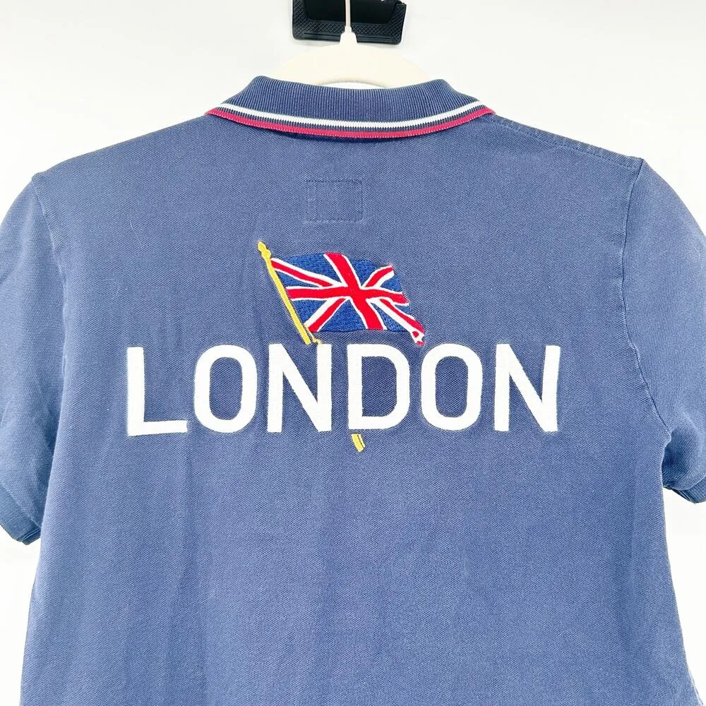 Ralph Lauren Womens 2012 London Olympics Team USA Big Pony Logo Polo Shirt Large - Image 6