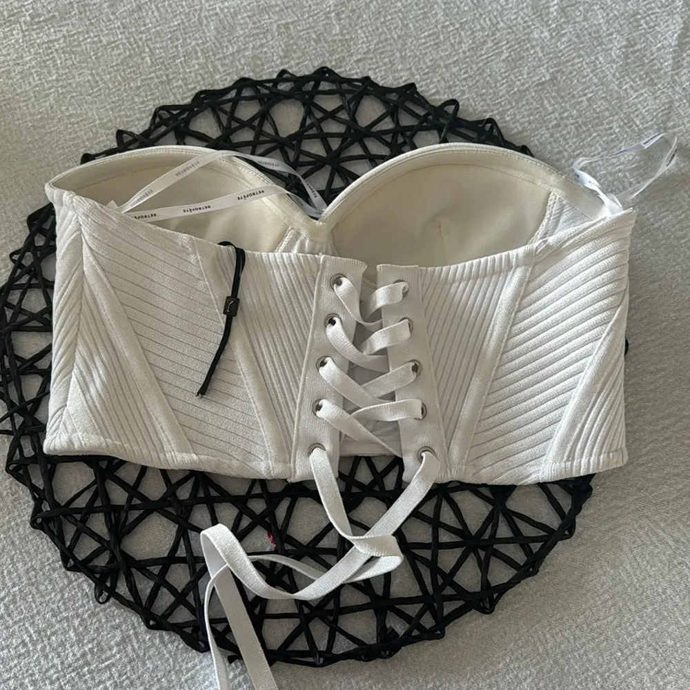 Retrofete SAMI KNIT CORSET, White, Size Medium, $280 - Image 40