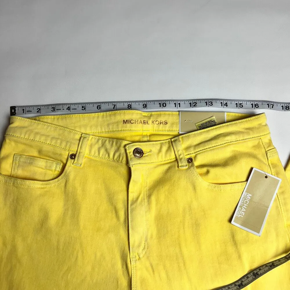Michael Kors Basic Womens Lemon Straight Leg Pants Sz 12 - Image 8
