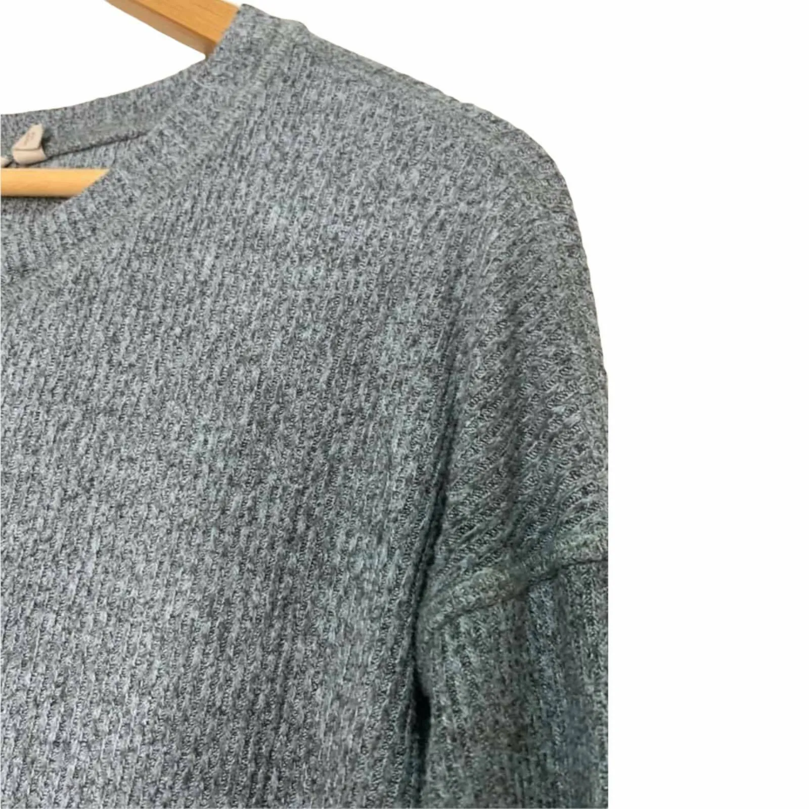 Soft Surroundings Teal‎ Heathered Long Sleeve Sweater Size Tall Medium - Image 2