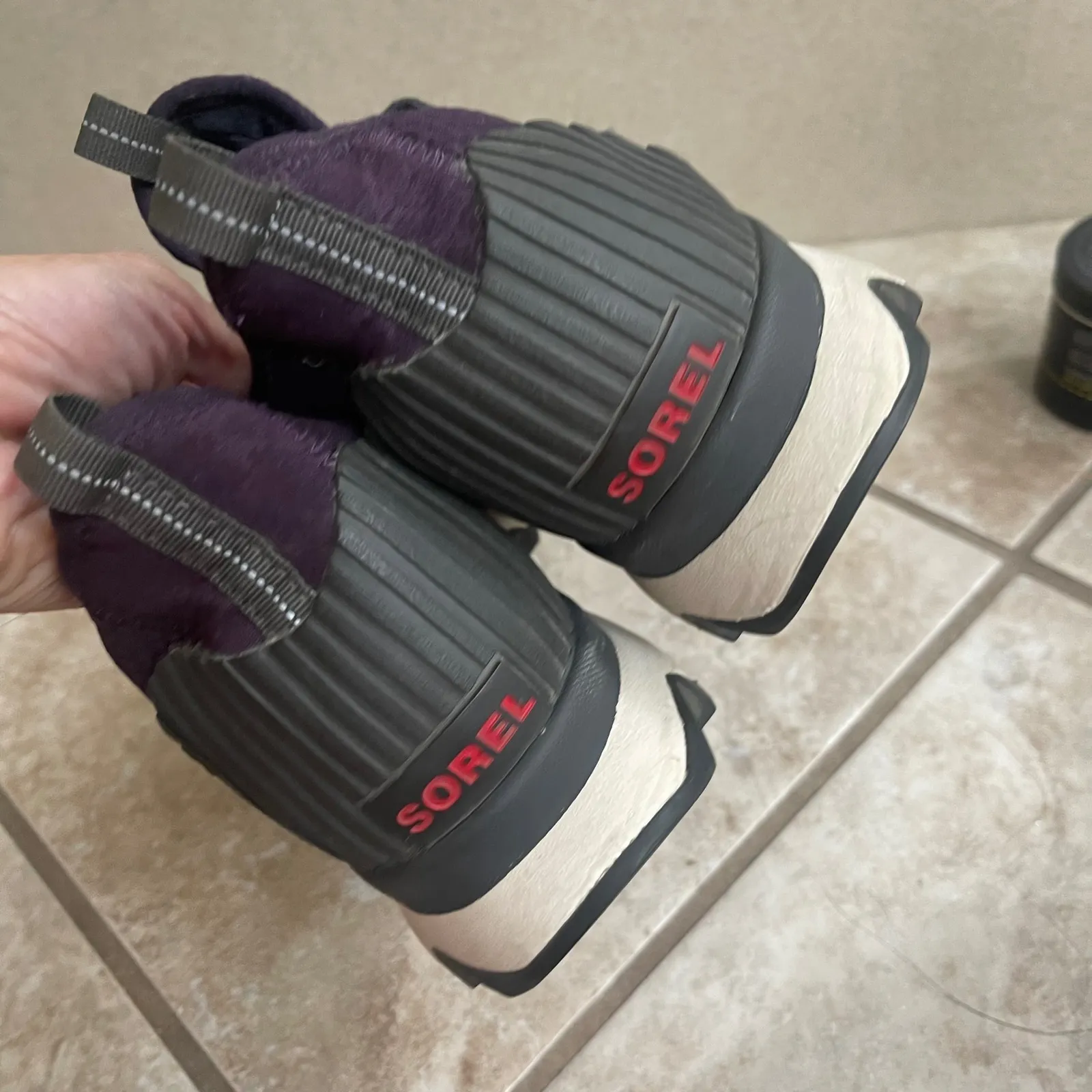 Sorel Kinetic plumb Breakthru Slip On Athletic Shoes Purple Women US 8 Preown - Image 5