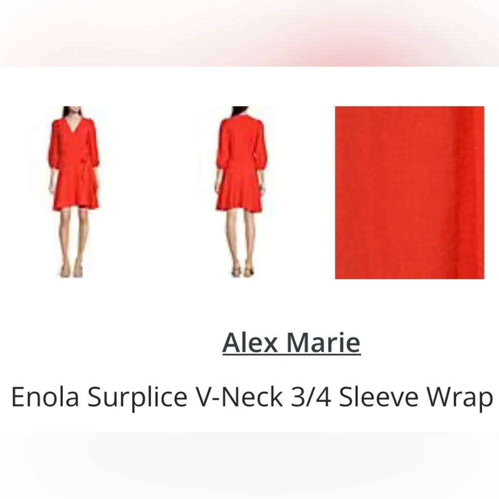 Alex Marie Enola Surplice V-Neck Wrap MIDI  NWT Dress! - Image 11