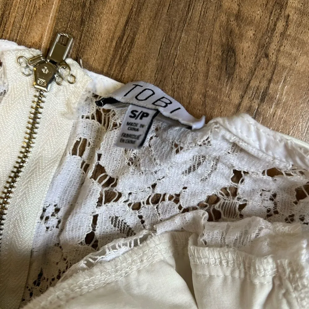 Tobi small white crop top - Image 3