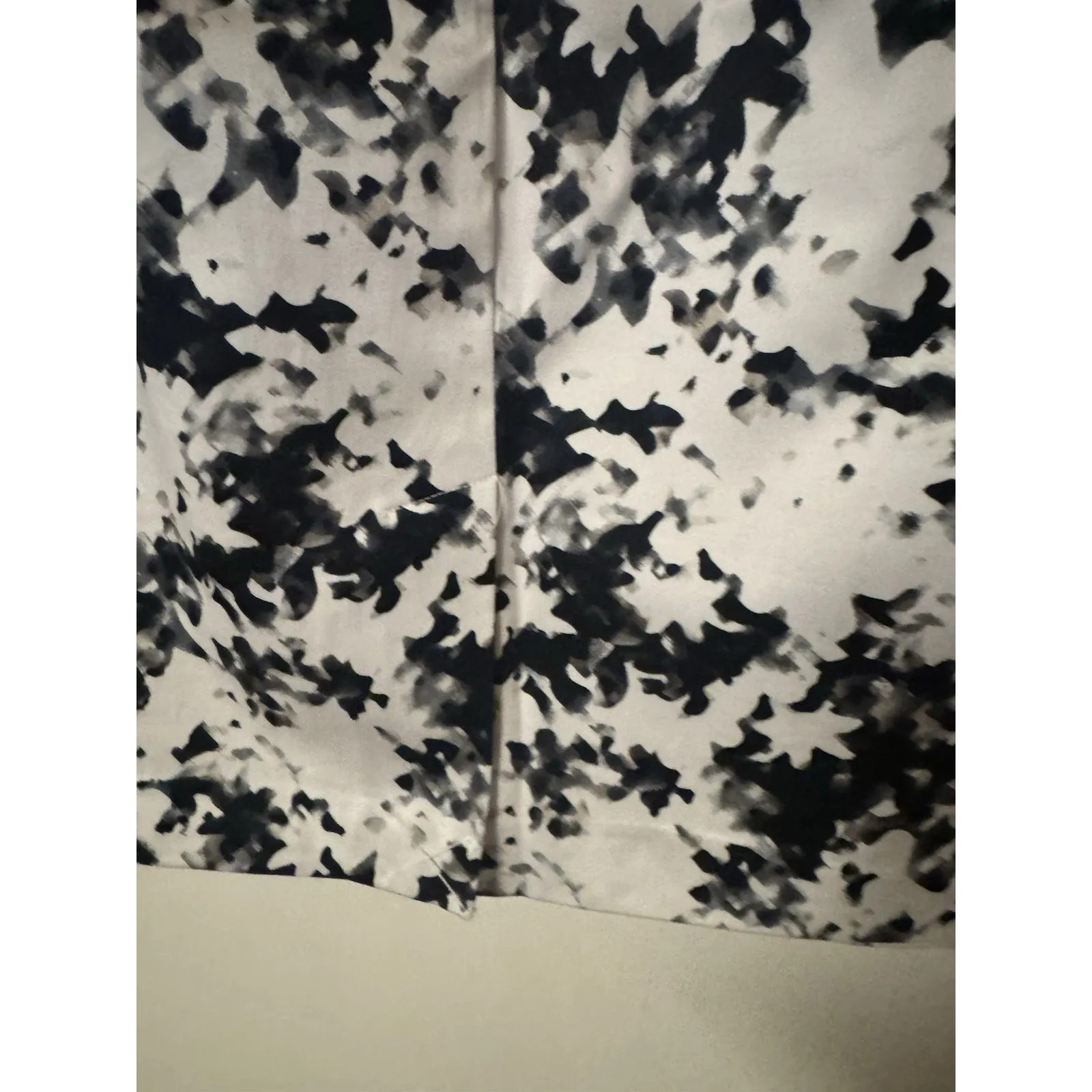 Apt. 9 Women's Black and White Marbled A-line skirt Black Trim NWT $44 Size 10 - Image 9