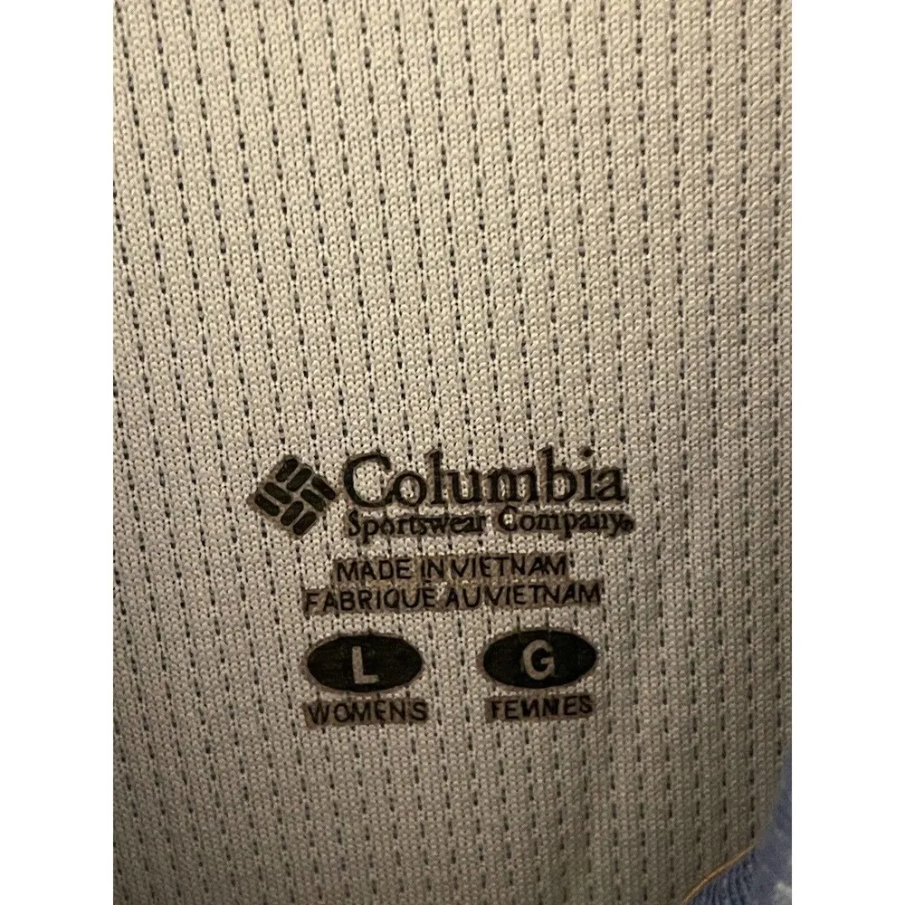 Columbia GRT Sweatshirt Women’s Size Large Blue 1/4 Zip Pullover Fleece Omni Dry - Image 4