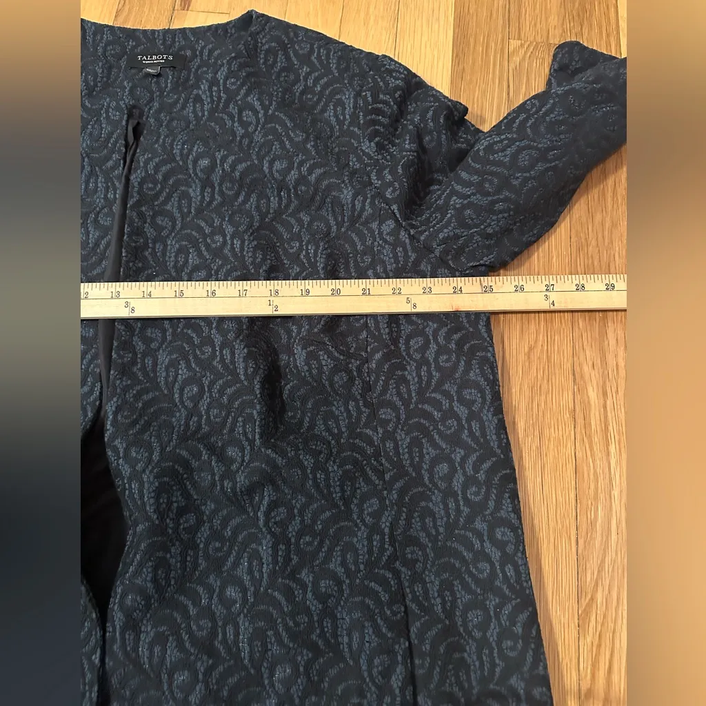 NWOT Talbots W 22 Petite = 3X Petite Black Lace overlay  Coat Special events - Image 14