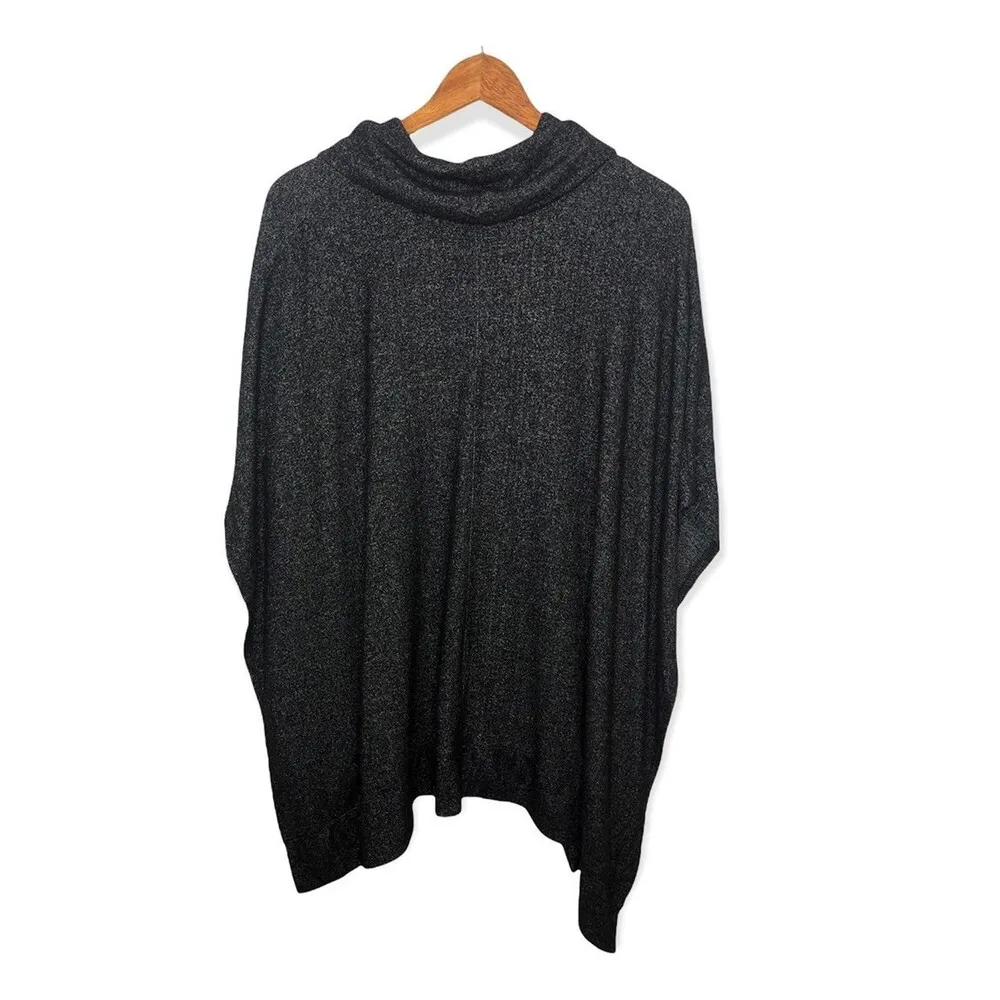 White House Black Market Cowl Neck Knit Poncho Sweater - Image 4
