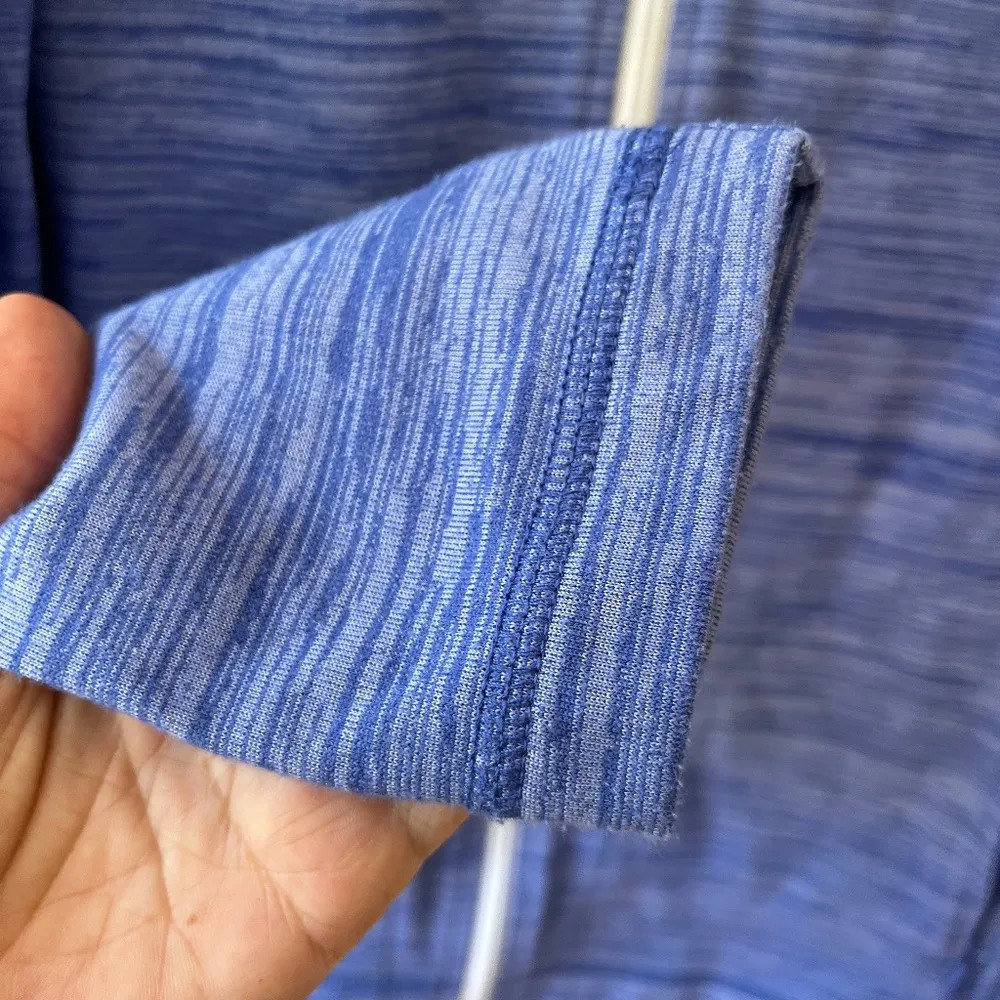 Talbots Sz M‎ Purple UPF 50 Terry Jacket Full Zip Pockets Sweater Top - Image 4