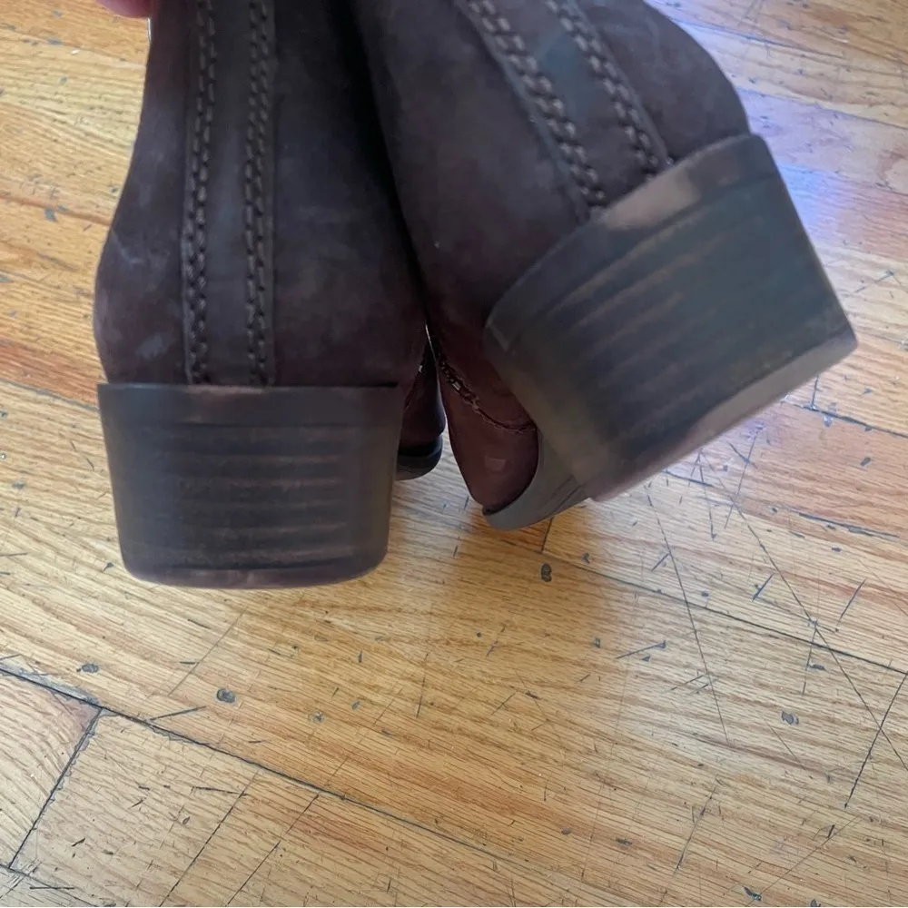 Lucky Brand  Brown Distressed Booties Size 8.5 - Image 2