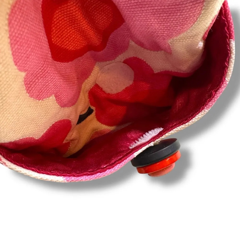 Vintage Great Aunt Fannie's Attic Mini Floral Bucket Bag Pink - Image 6