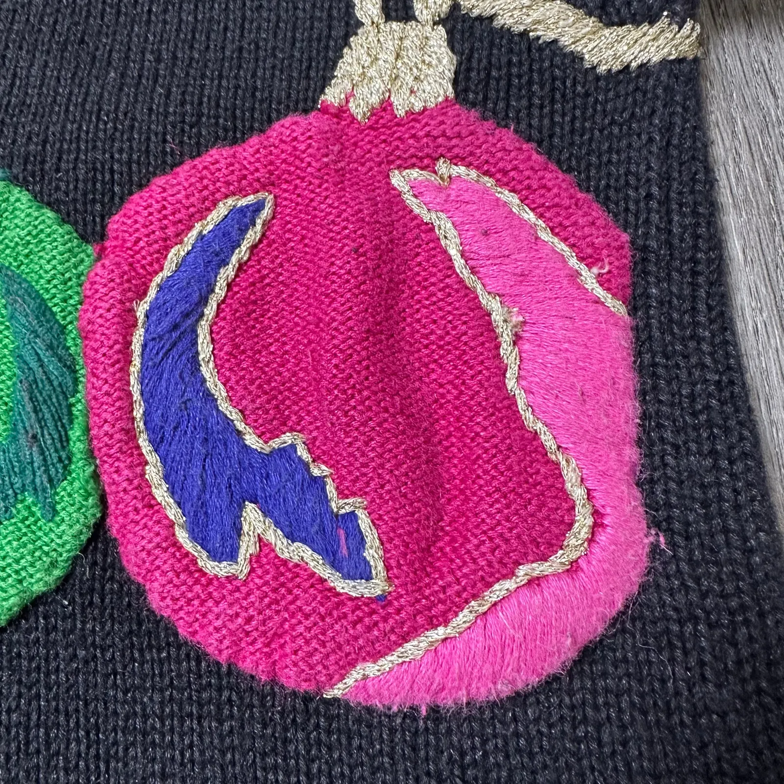 Lisa Nichols Vintage Christmas Ornament Turtleneck Sweater Black Size undefined - Image 8