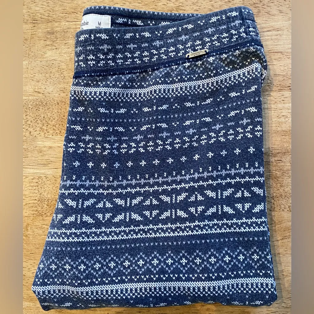 Abercrombie & Fitch Women’s Size Medium Slate Gray Cotton Blend Lounge Pants‎ - Image 2