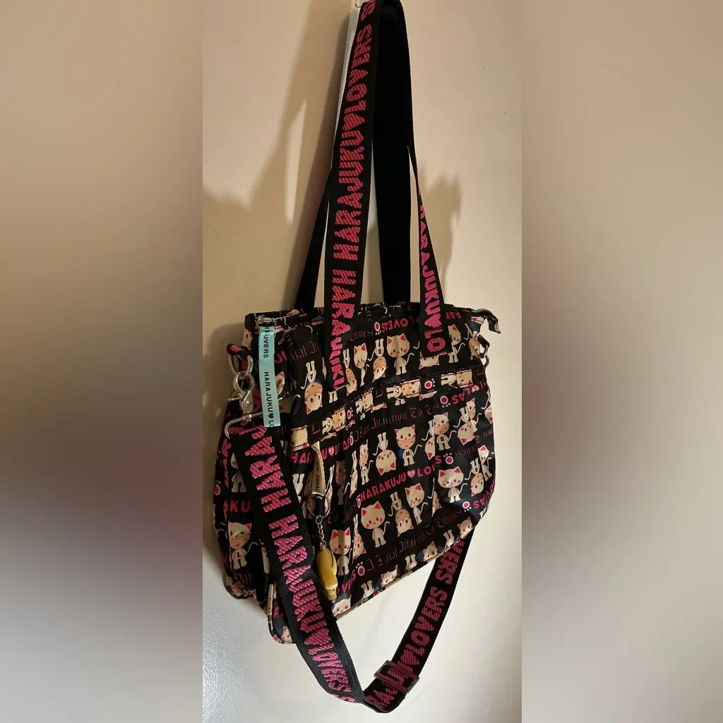 Rare Harajuku Lovers Gwen Stefani Vintage Fatal Attraction To Cuteness Large Bag - Image 3