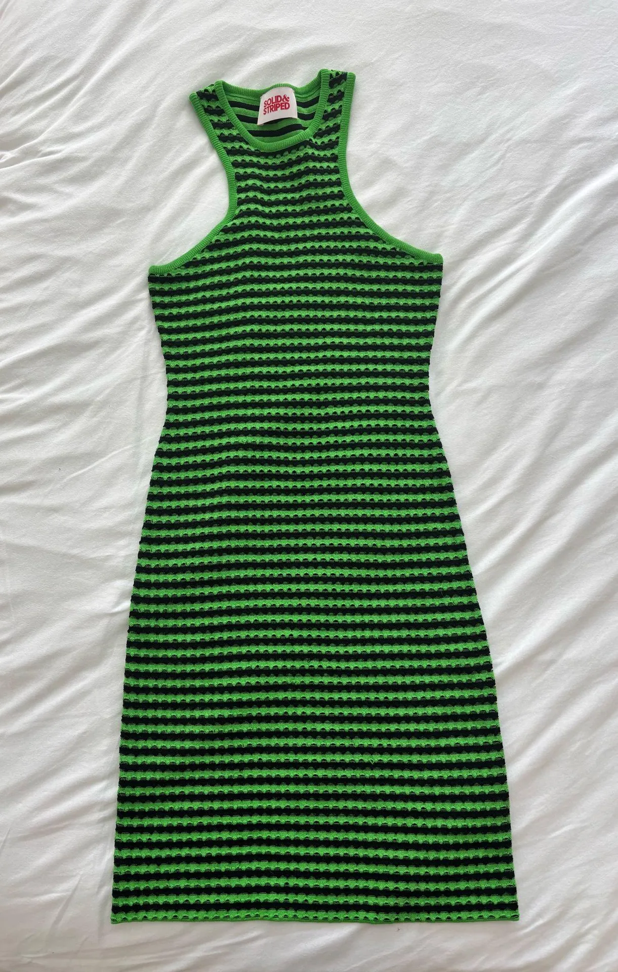 Solid & striped mini dress - Image 3