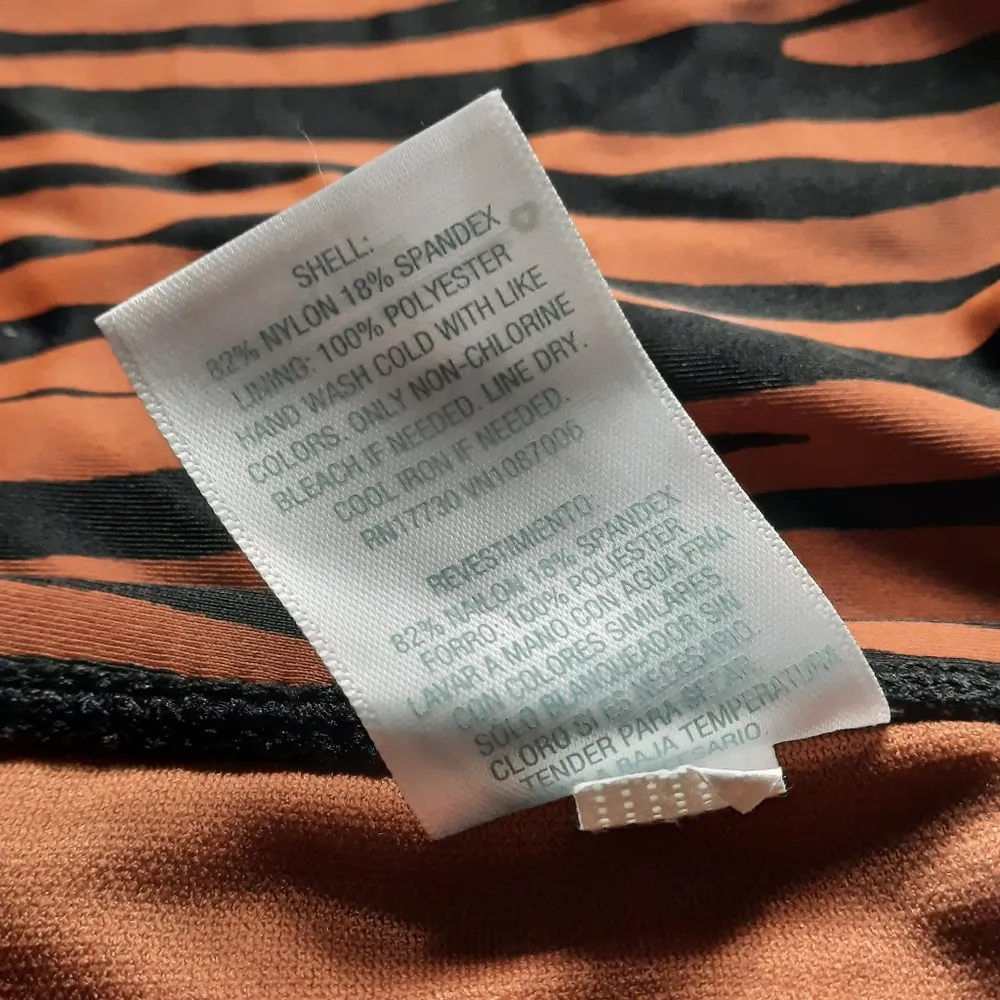 Kona Sol bikini Swimsuit Women's Medium Brown Black Animal Print Swimwear - Image 10