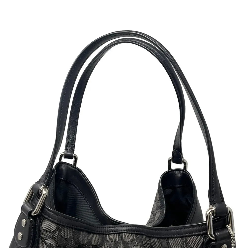 Coach Edie Shoulder Bag 31 Signature Canvas and Leather Horse and Carriage Tote - Image 13