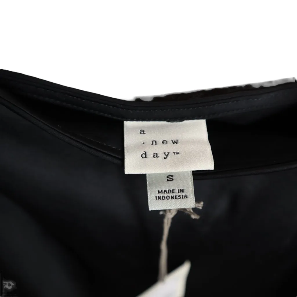 #750 A New Day Women’s Small Black Silk Midi  Dress, NWT - Image 4