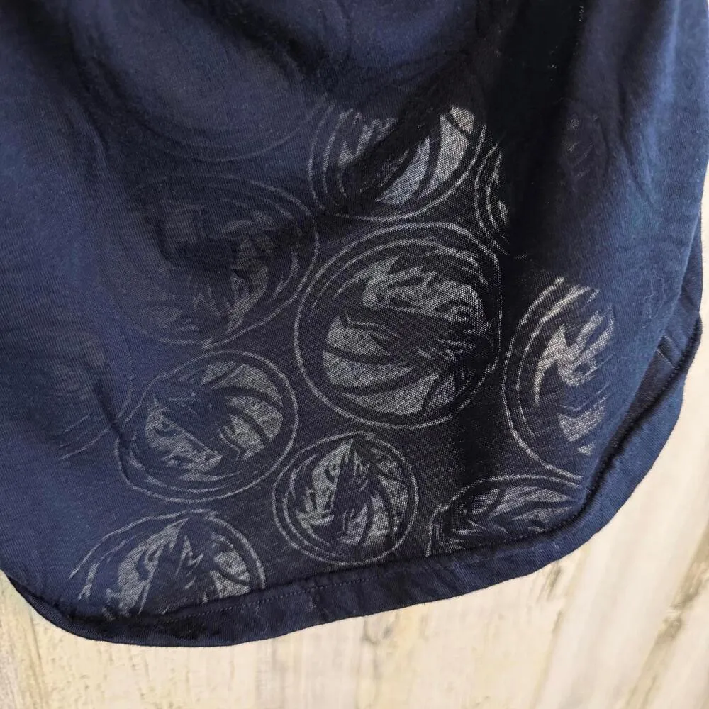 * Dallas Mavericks Concepts Sport Tee Women's XL Lightweight Basketball Sports Blue - Image 9