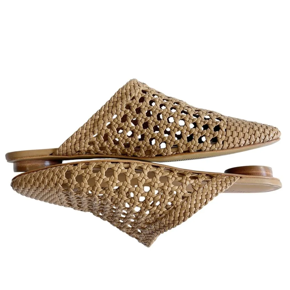 Everlane The Day Mule in Woven Nappa Leather Tan Size 7 - Image 6