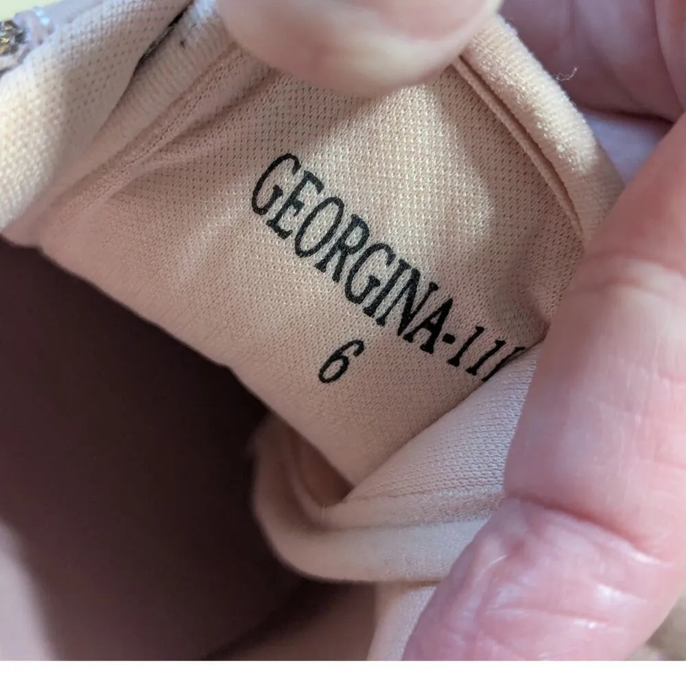 Ecko Unlimited Red Georgina Pink Studded Rhinestone Embellished Sneakers Womens Size 6 - Image 8