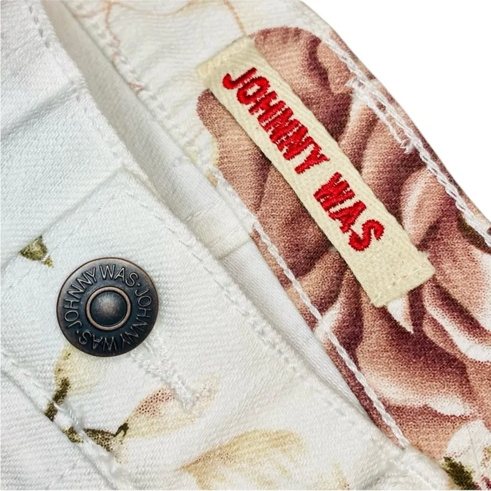 Johnny Was The Cropped Boyfriend Jeans in Rose Nwt - Image 8