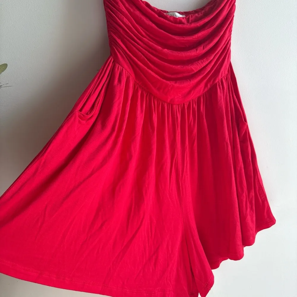 Zenana Outfitters Vibrant Red Romper - Image 2