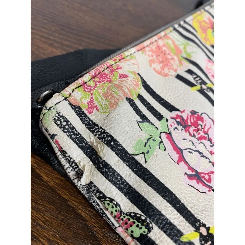 Betsey Johnson Gift Boxed Floral Big Bow Wallet Handbag Multi-Color Size 8x12" - Image 5