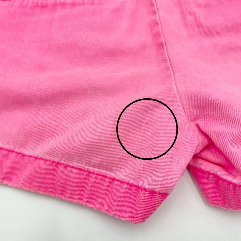 J. Crew Shorts Bright Pink Y2K Faded Chino Broken‎ In Cotton Short Women Size 00 - Image 7