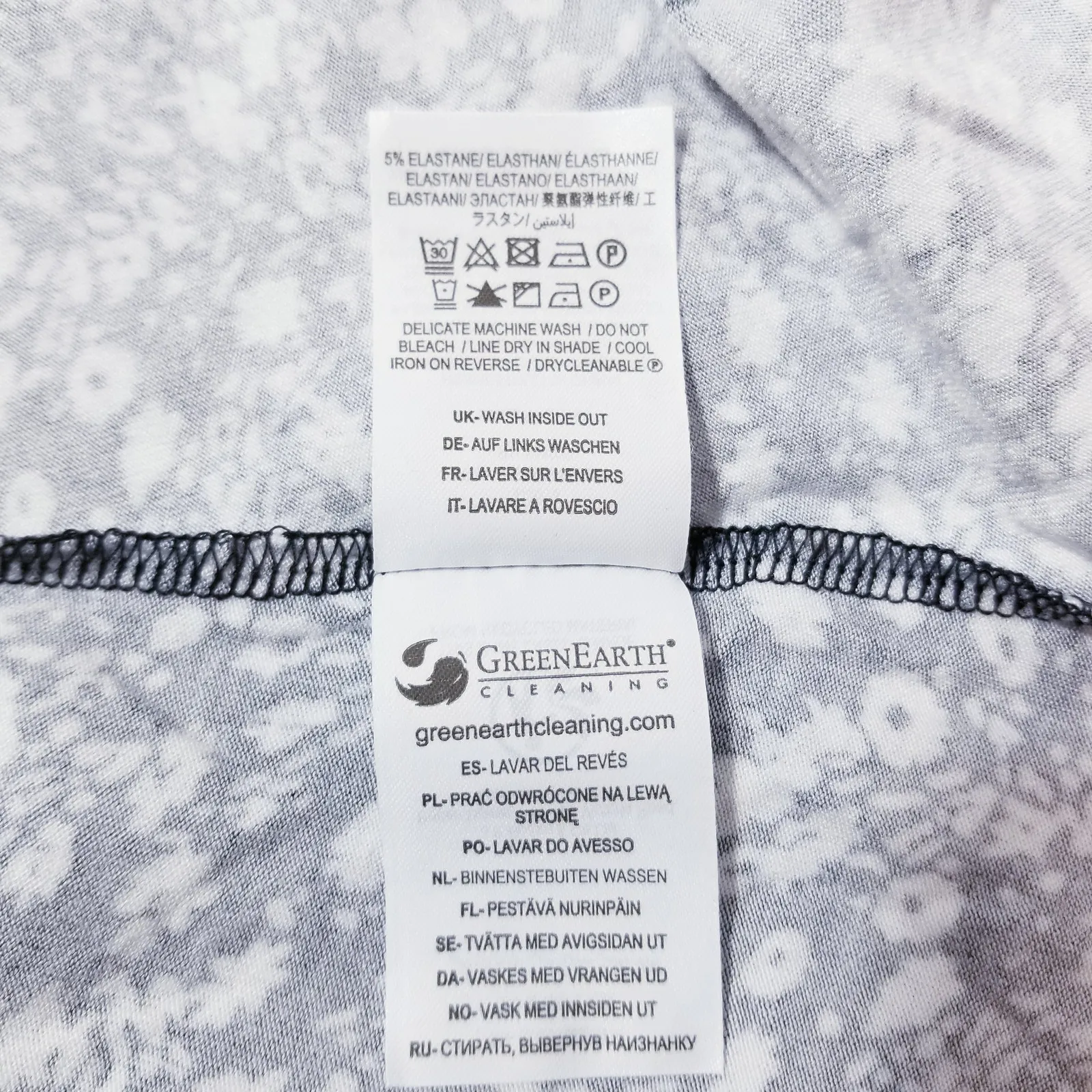 Boden Floral Print Long Sleeves Midi Jersey Dress with Side pockets Black Size 10 - Image 12