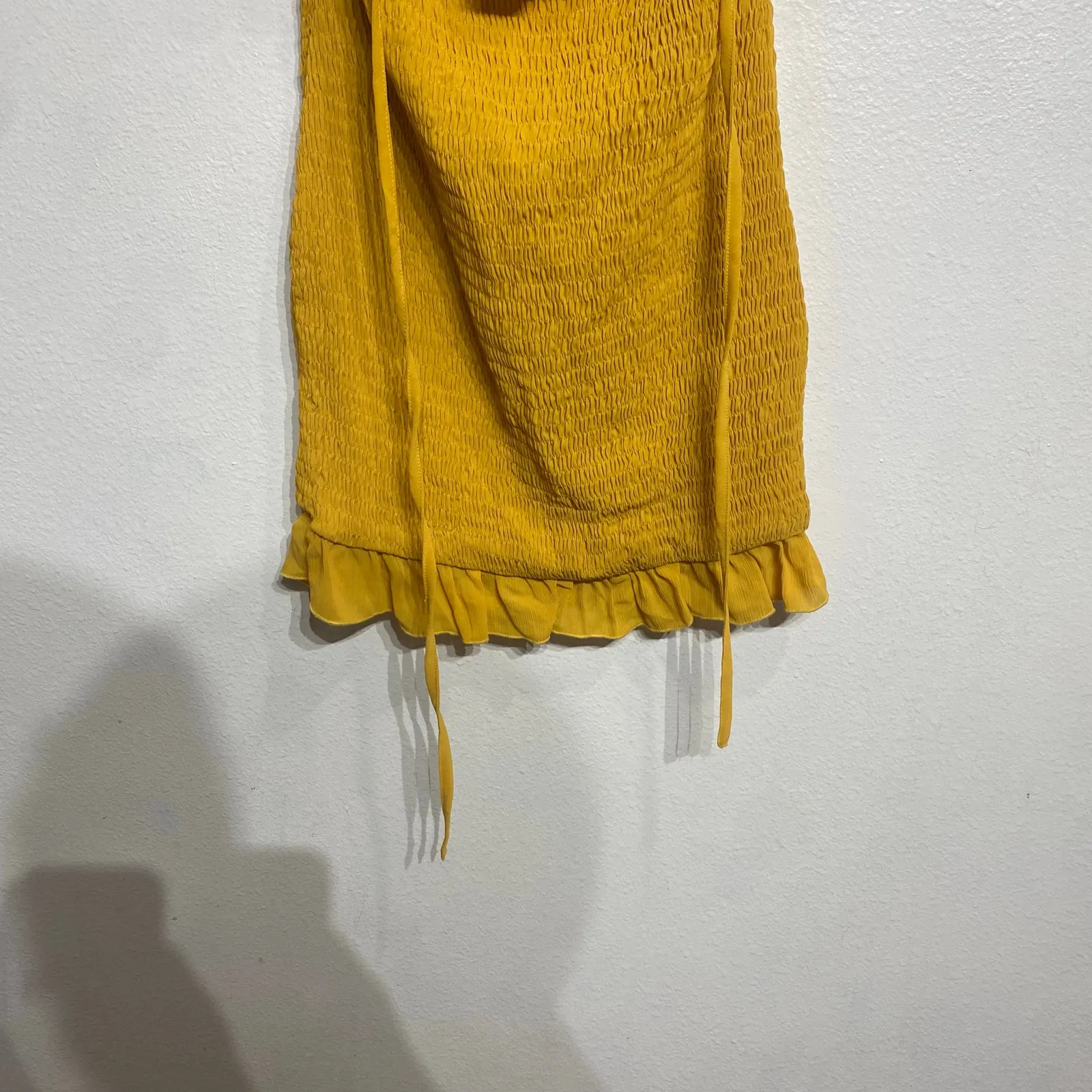 Shein Mustard Yellow Bodycon Mini Dress Sz L NWT Size L - Image 4