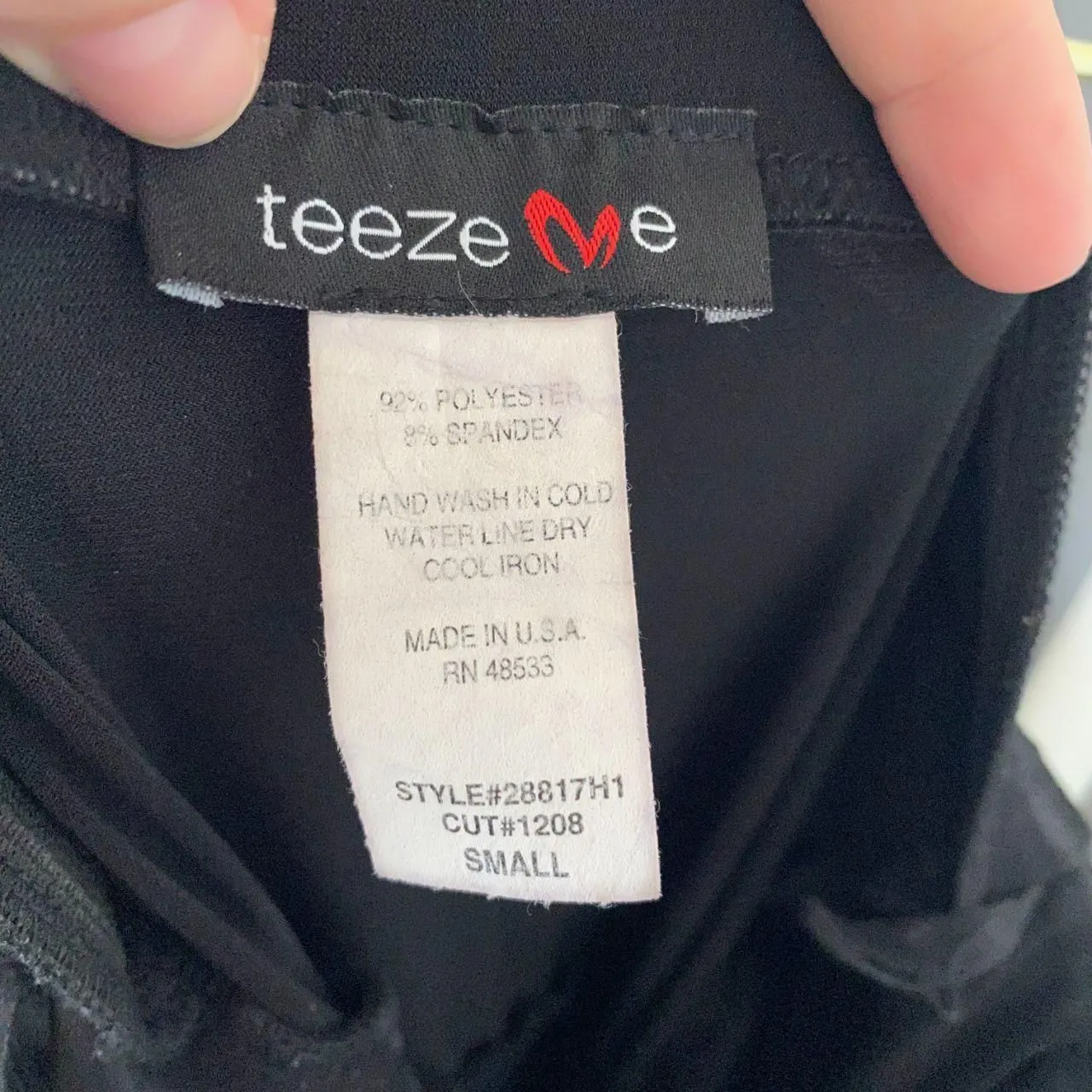 Teeze Me Early 2000's Black Silver Asymmetric Satin Sequin Midi Formal Dress S - Image 8