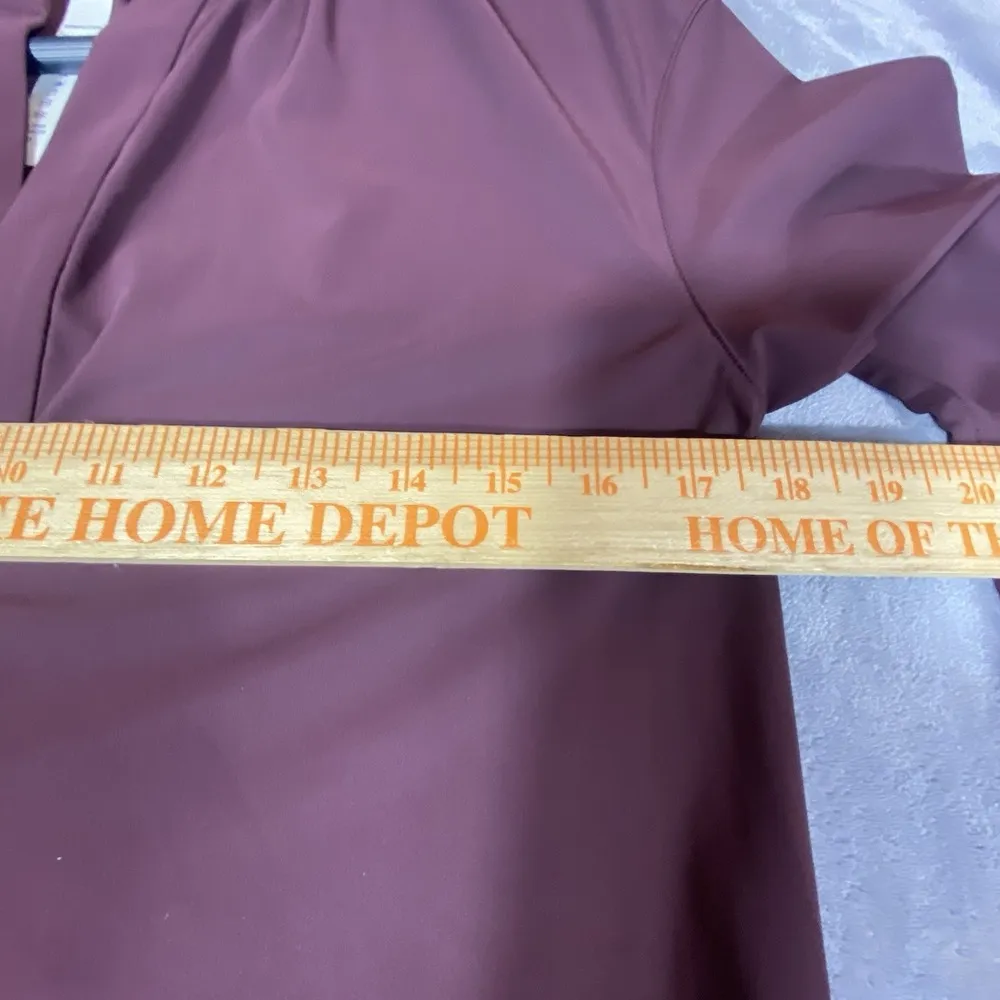 Lululemon Effortless Dress Size 4 Bordeaux Drama Travel Athletic Lightweight NEW - Image 16