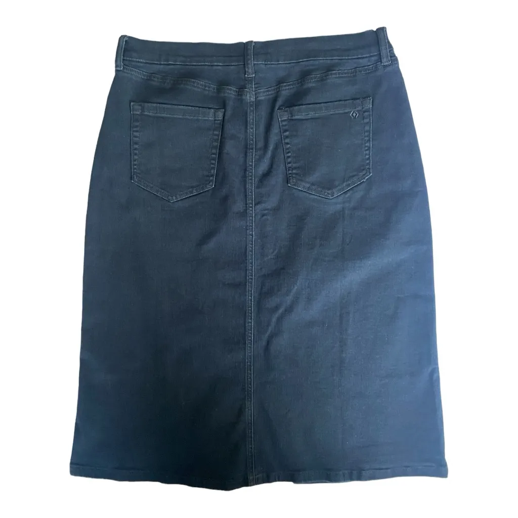 Denim & Co Canyon Retreats Easy Overdye Navy Blue Women’s Denim Skirt
Size 14P‎ - Image 2