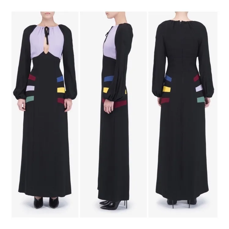 Staud Pacha Dress Colorblock Gown 2 - Image 2