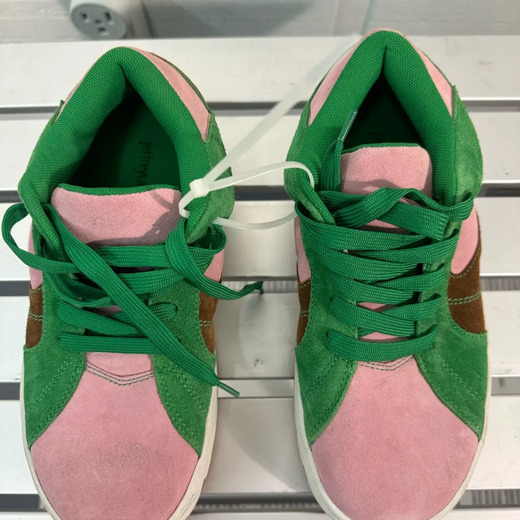 JEFFREY CAMPBELL Limit Platform Sneakers in Green / Pink Size 8 NWOT - Image 3