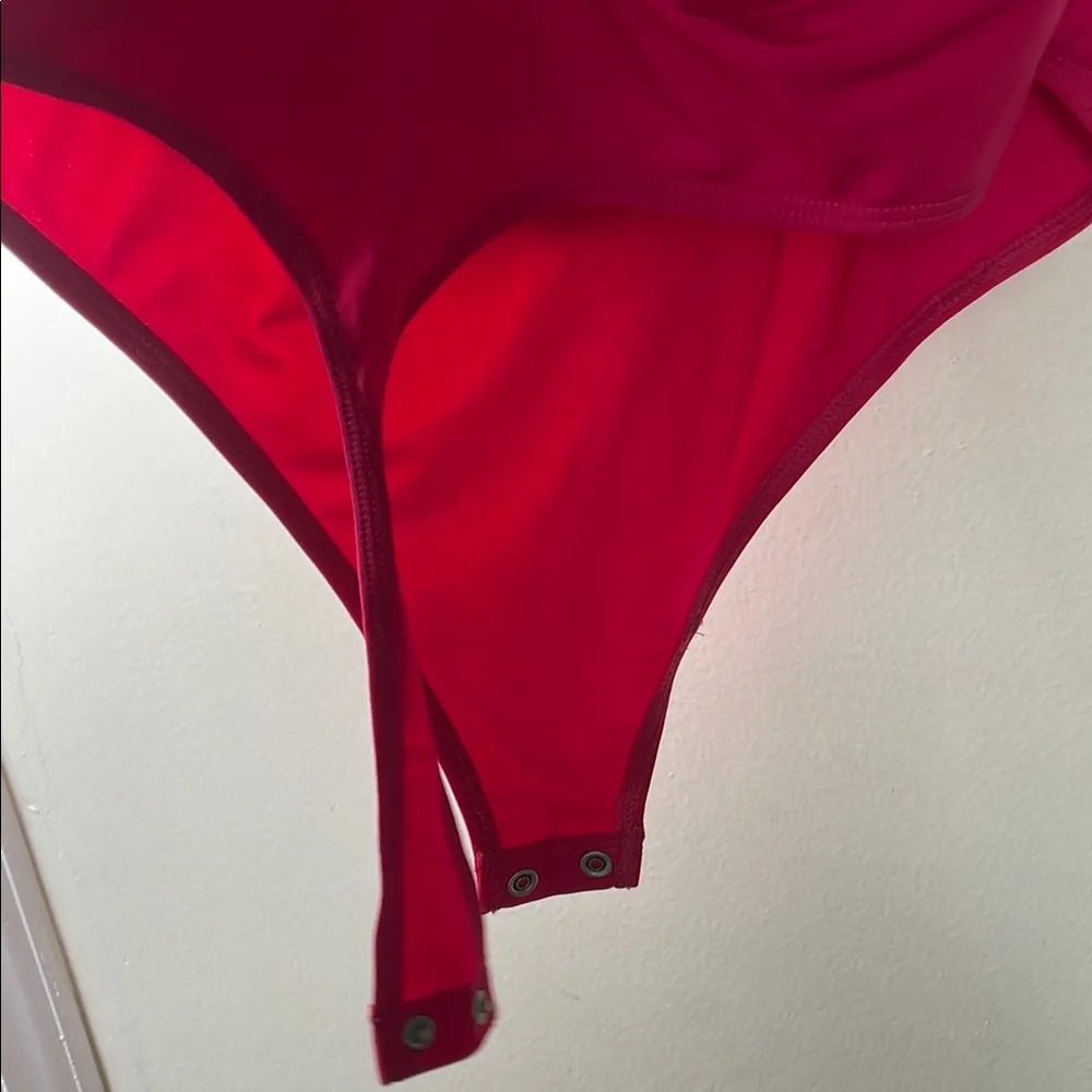 Express Fuchsia Body Contour Swimsuit - Image 7