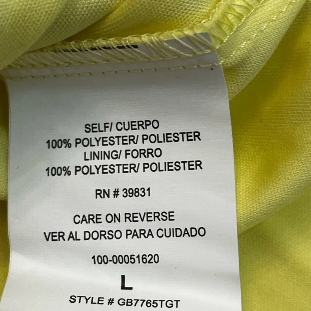 Gianni Bini Picturesque Tales Yellow Chiffon A-line Floral Dress - Image 6