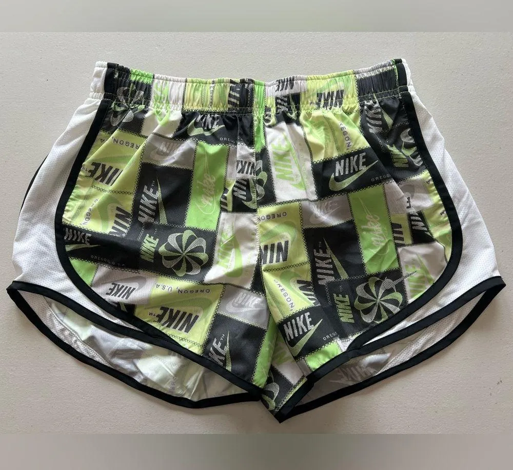 Nike Women's ICON Clash Printed Limelight Tempo Running Athletic Shorts Size S - Image 4