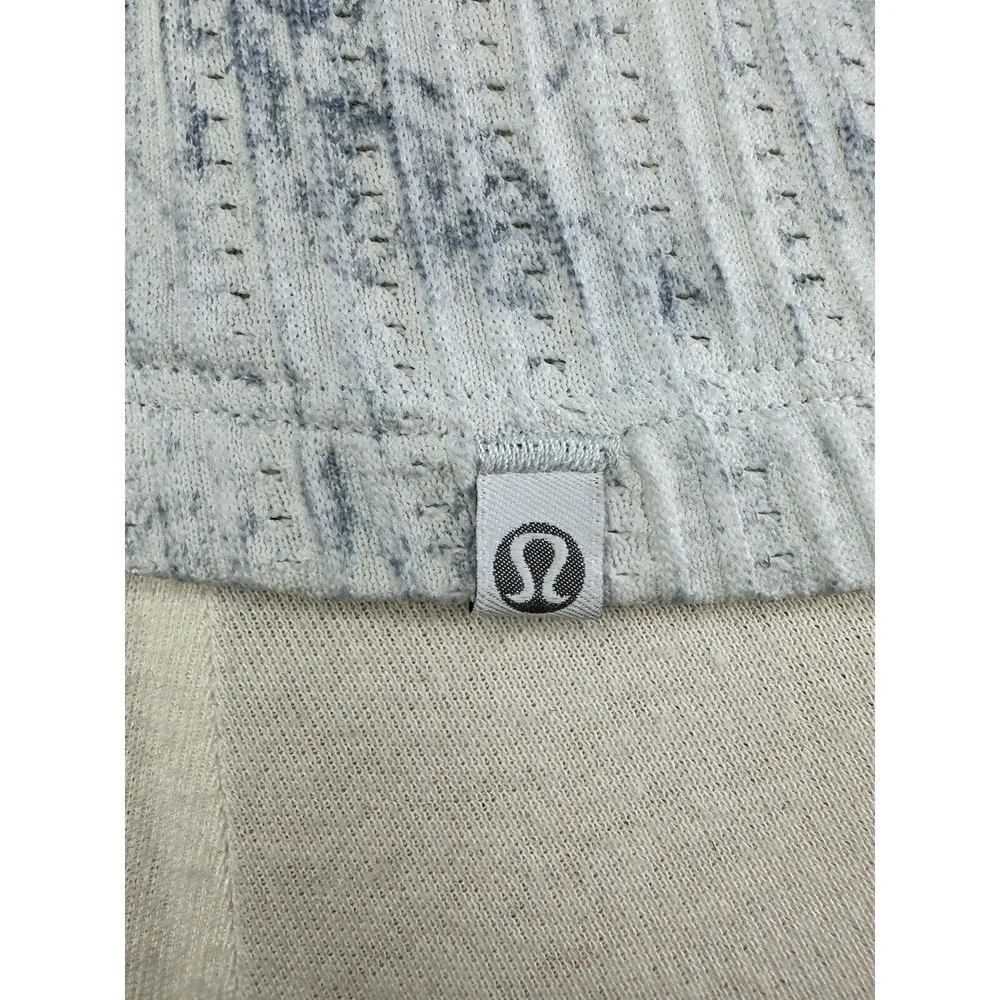 Athletica Train to Be Short Sleeve White Tie Dye Crop Run T Shirt Top - Image 14