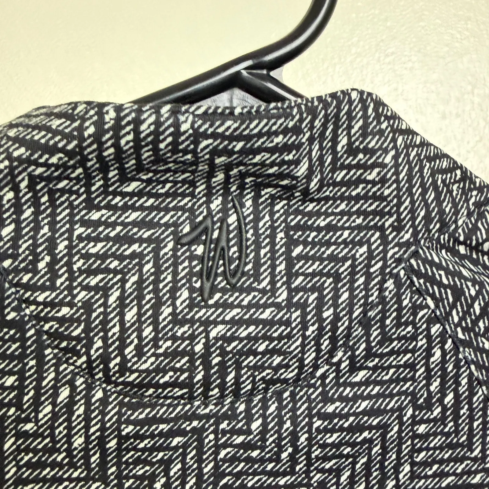 Waggle Golf Top Womens XS Black 1/4 Zip Long Sleeve Printed Stretch Outdoors - Image 12