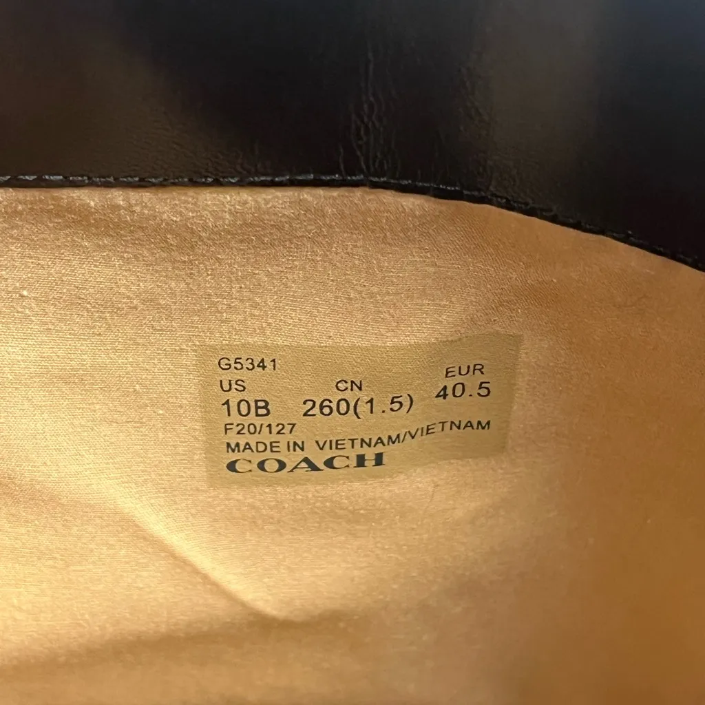 Coach Black Leather Knee High Brigitte Boots Size undefined - Image 15