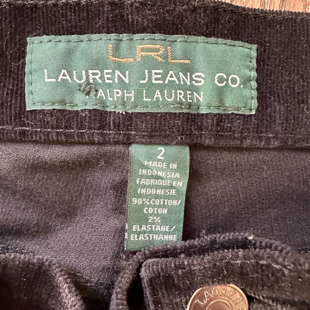 Lauren Ralph Lauren Jeans Company Womens Size 2 Classic Straight Black Corduroy - Image 8
