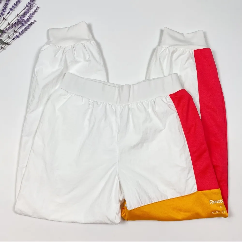 Reebok  X GiGi Hadid White And Red Track pants - Image 4