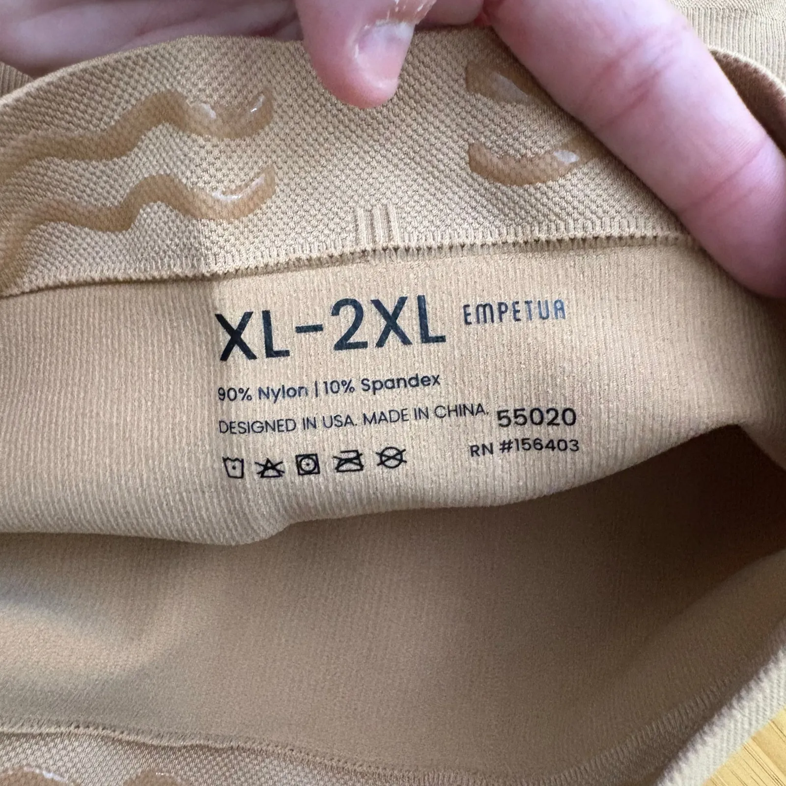 Shapermint Empetua Sand XL/XXL High Waisted Shaper Shorts 55020 Shapewear Light Tan - Image 6