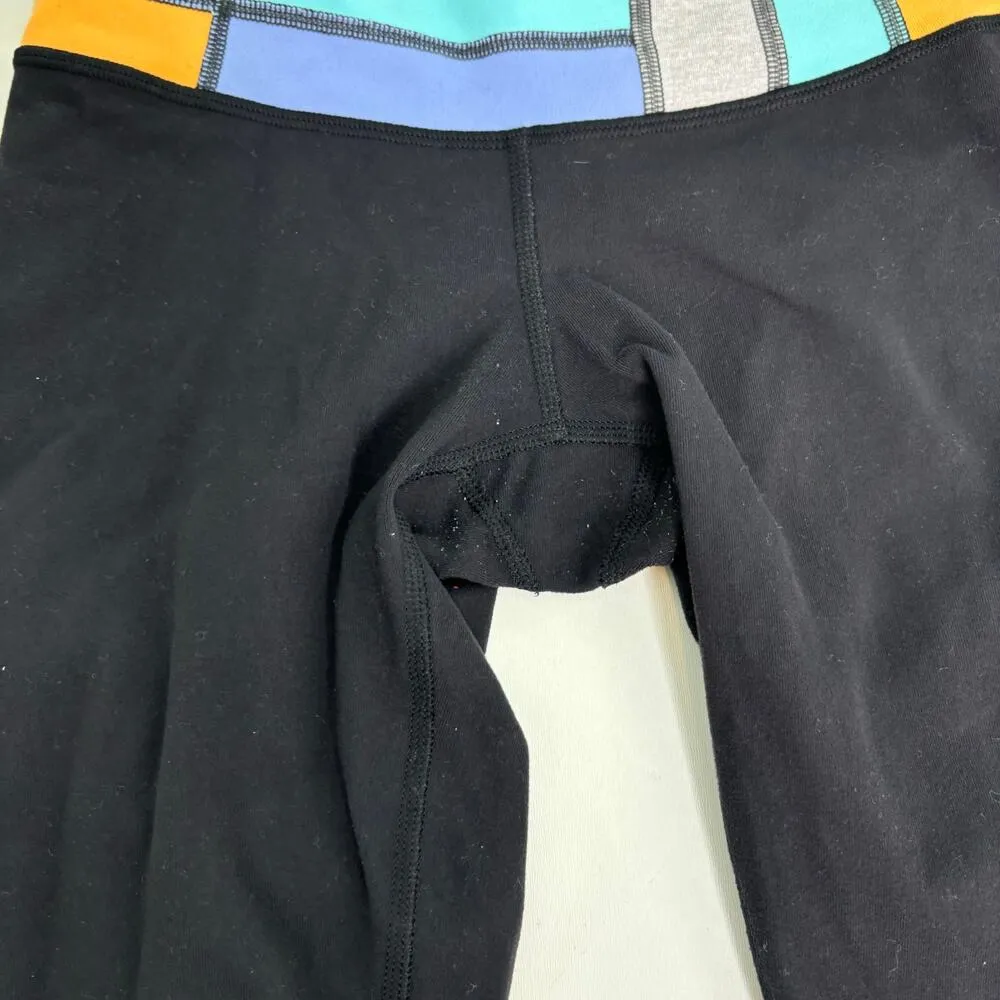 Lululemon Groove Skinny Reversible Black Quilted Waistband Leggings 2 - Image 6