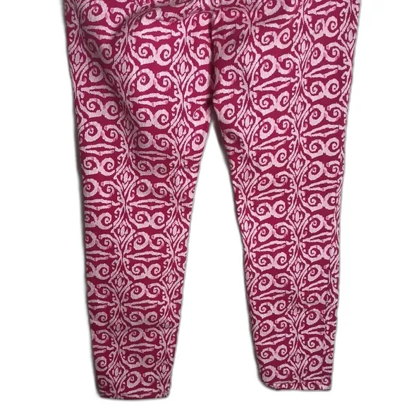 Vineyard Vines Salt Island Tile Print Denim SKINNY Jeans Women's Size 14 - Image 9