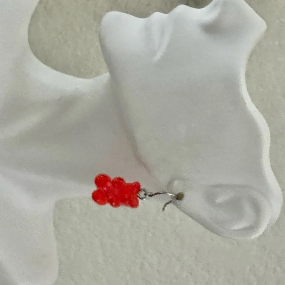 Red gummy bear earrings - Image 2