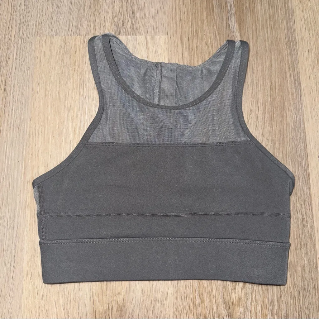 Zyia Active Gray & Black One More Rep Sports Bra - Size XS - Image 3