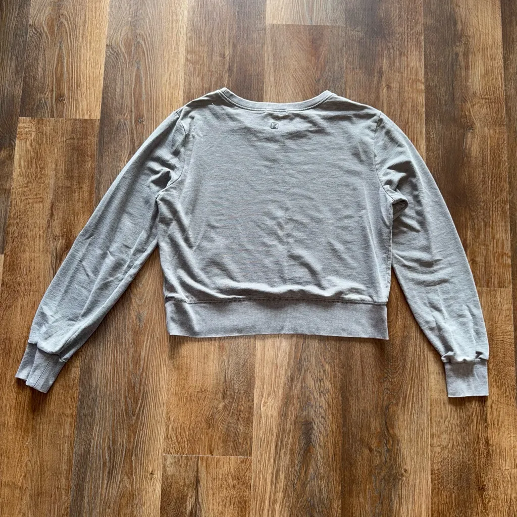 Zobha Heather Gray Women's Sweatshirt - Image 5