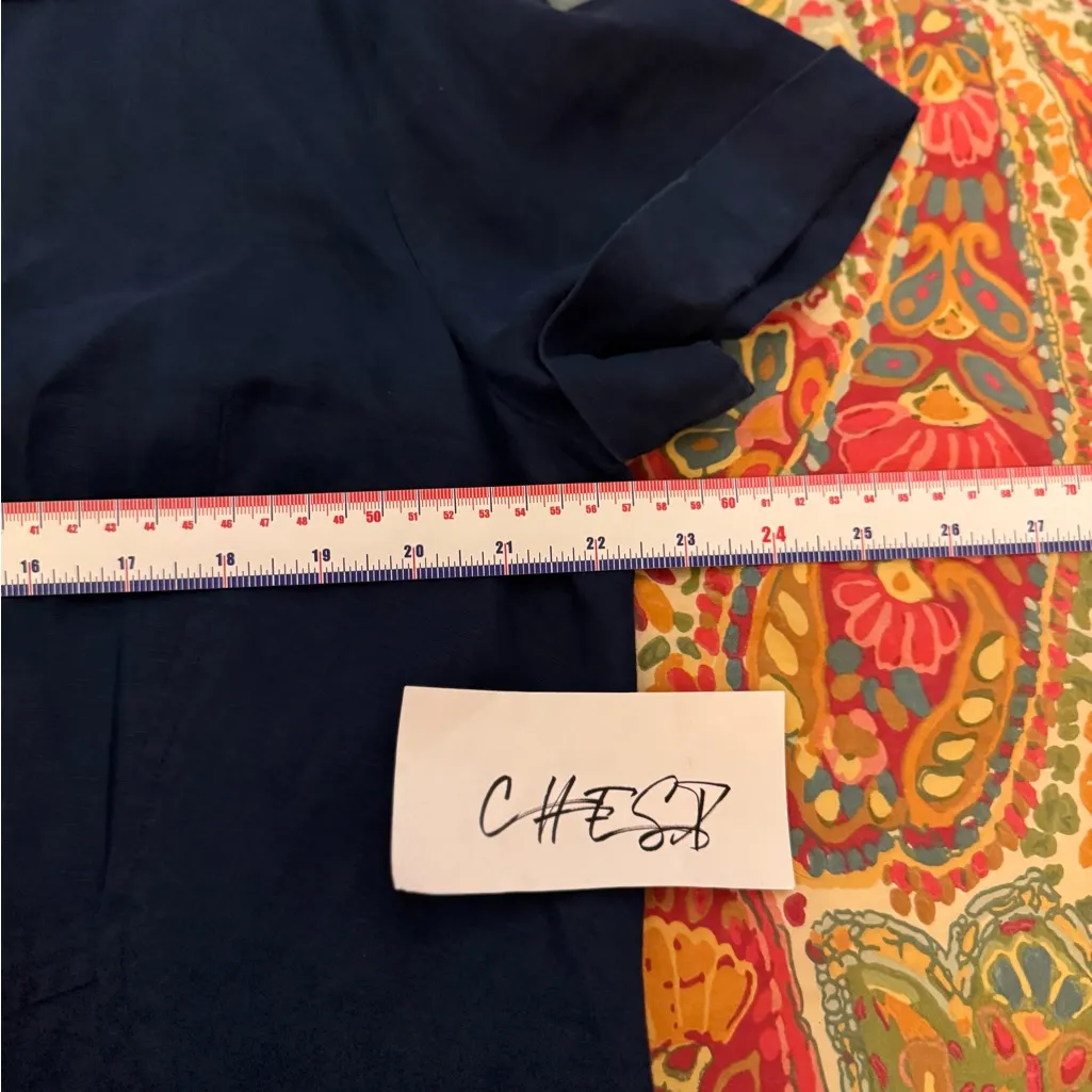 JJill full button linen shirt dress Blue Size L - Image 8